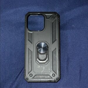 Black Rugged Phone Case with Kickstand
